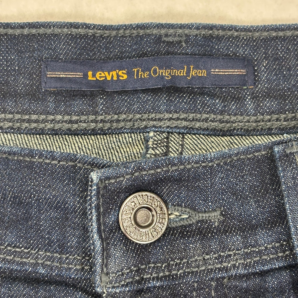 Levis Original Denim Skirt Womens 12 Mini Straight‎ Western Casual - Picture 4 of 9